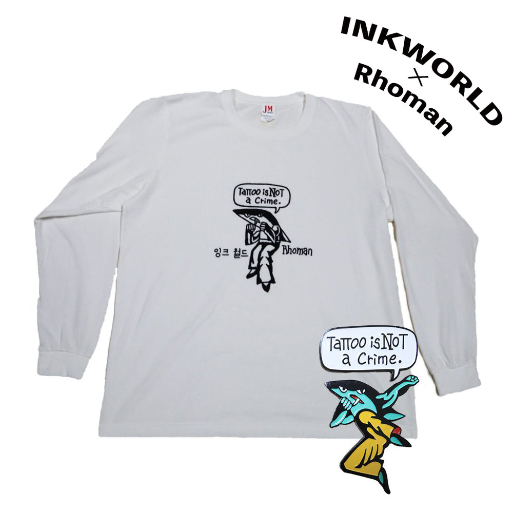 『Tattoo is not a crime.』LONGSLEEVE T-SHIRT<br>オリジナルピンズセット