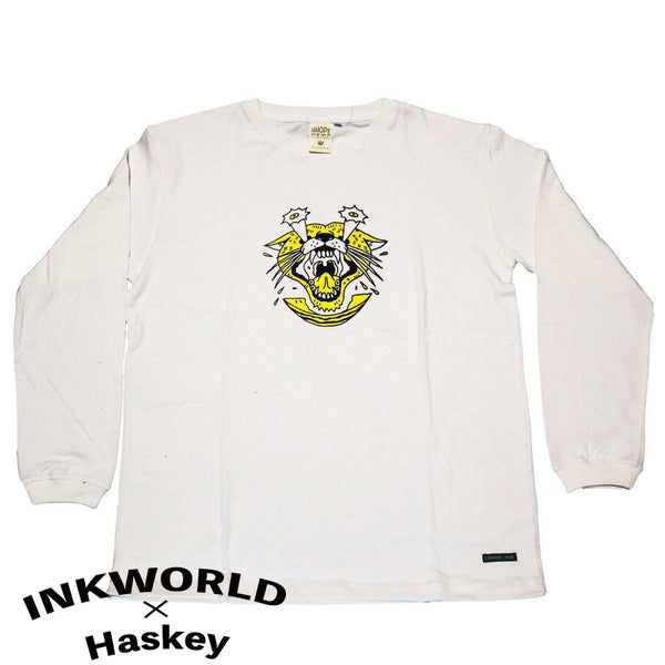 Summer Panther』 INKWORLD×HASKEY ヘンプロングTee Natural/Mustard