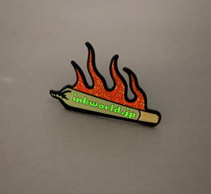 
                  
                    “Burning joint” pin badge
                  
                